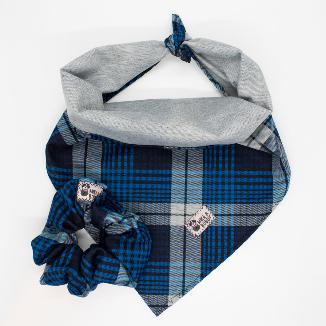 Cozy Blue Plaid - Matching set