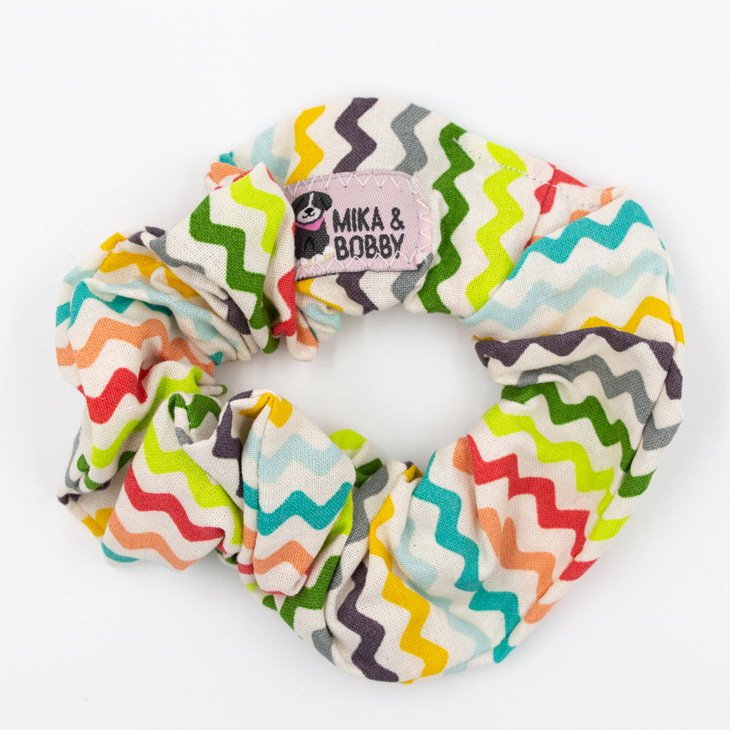 Scrunchie Rainbow Zig Zag