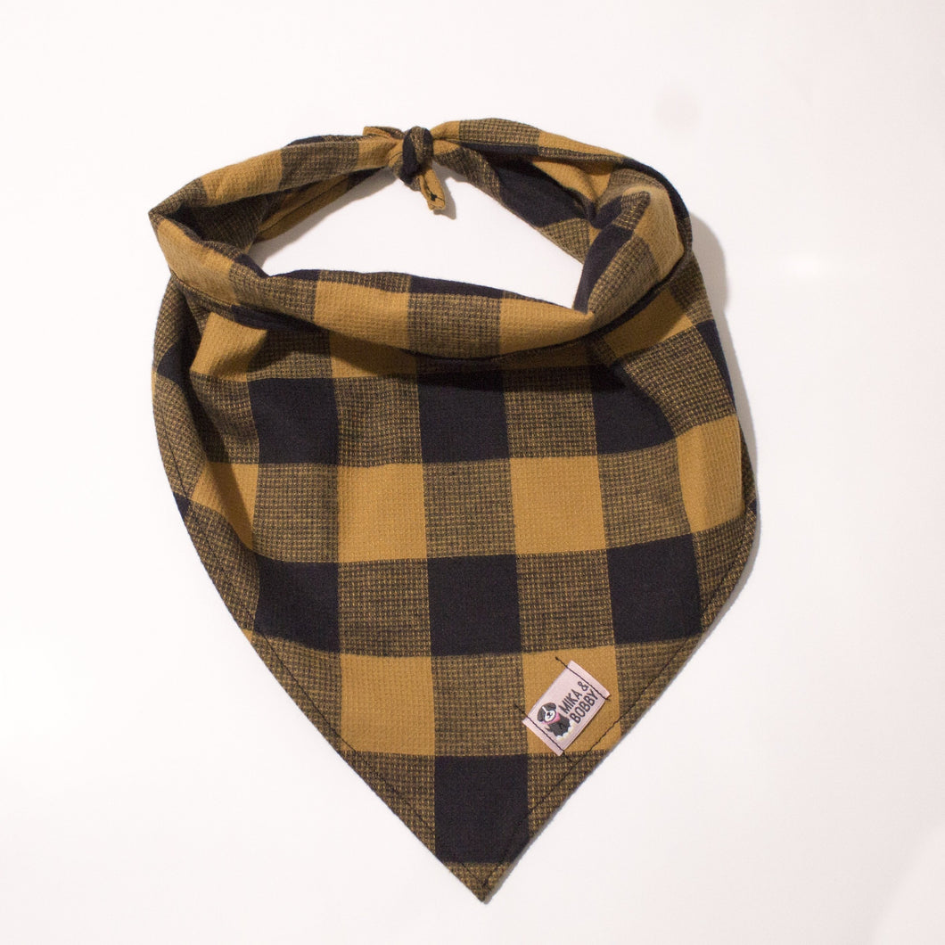 Winter Black & Yellow Plaid